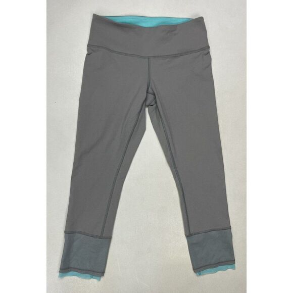 Lululemon Find Your Flow Crop Leggings Women 6 Gray - Picture 1 of 6